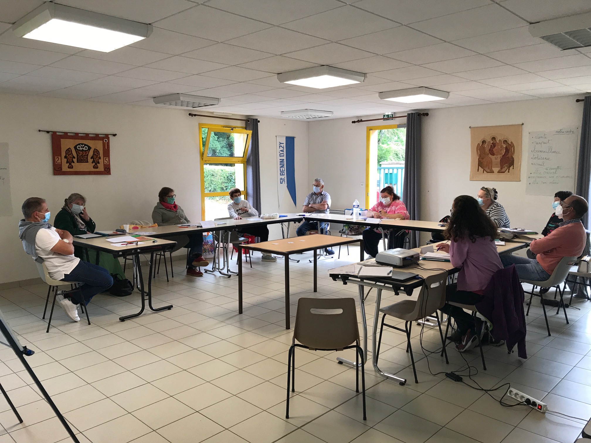 7 juin 2021, formation de nouveaux bénévoles à Saint-Bénin-d'Azy
