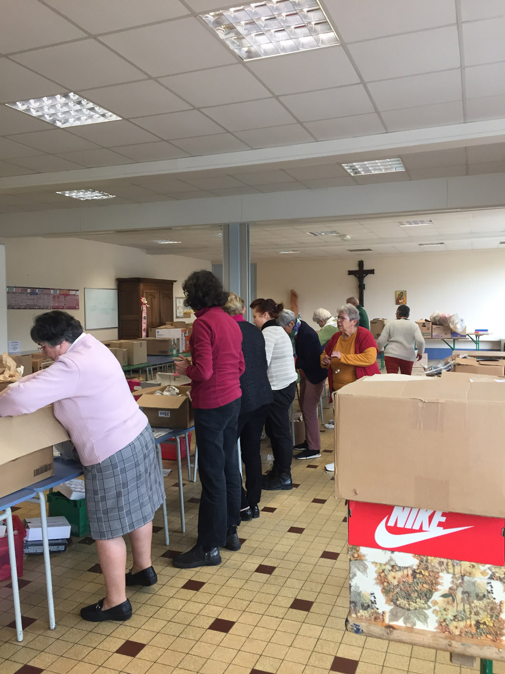 Installation de la brocante