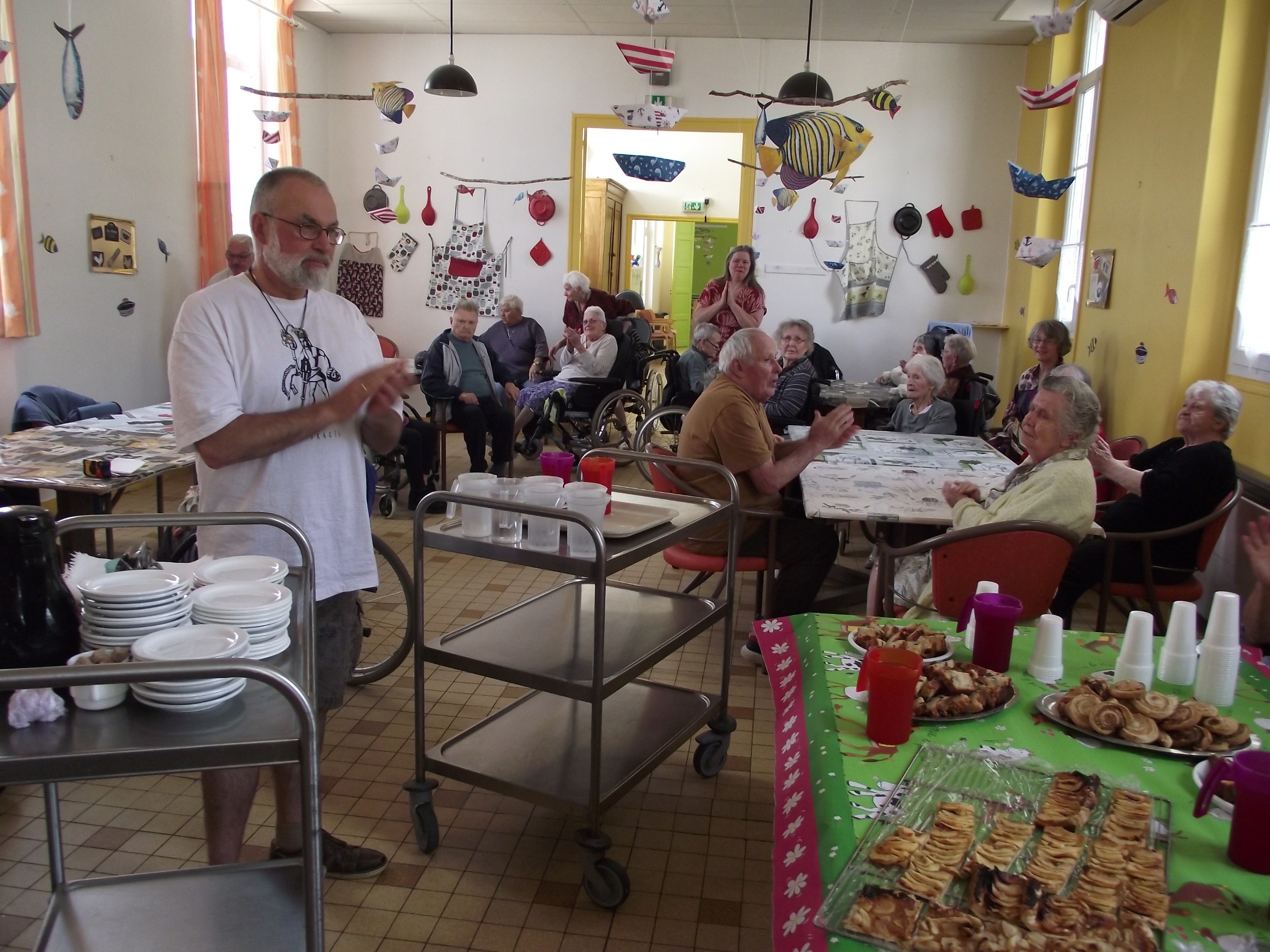 Rencontre à l'EHPAD Ste Clotilde - SC Clamecy