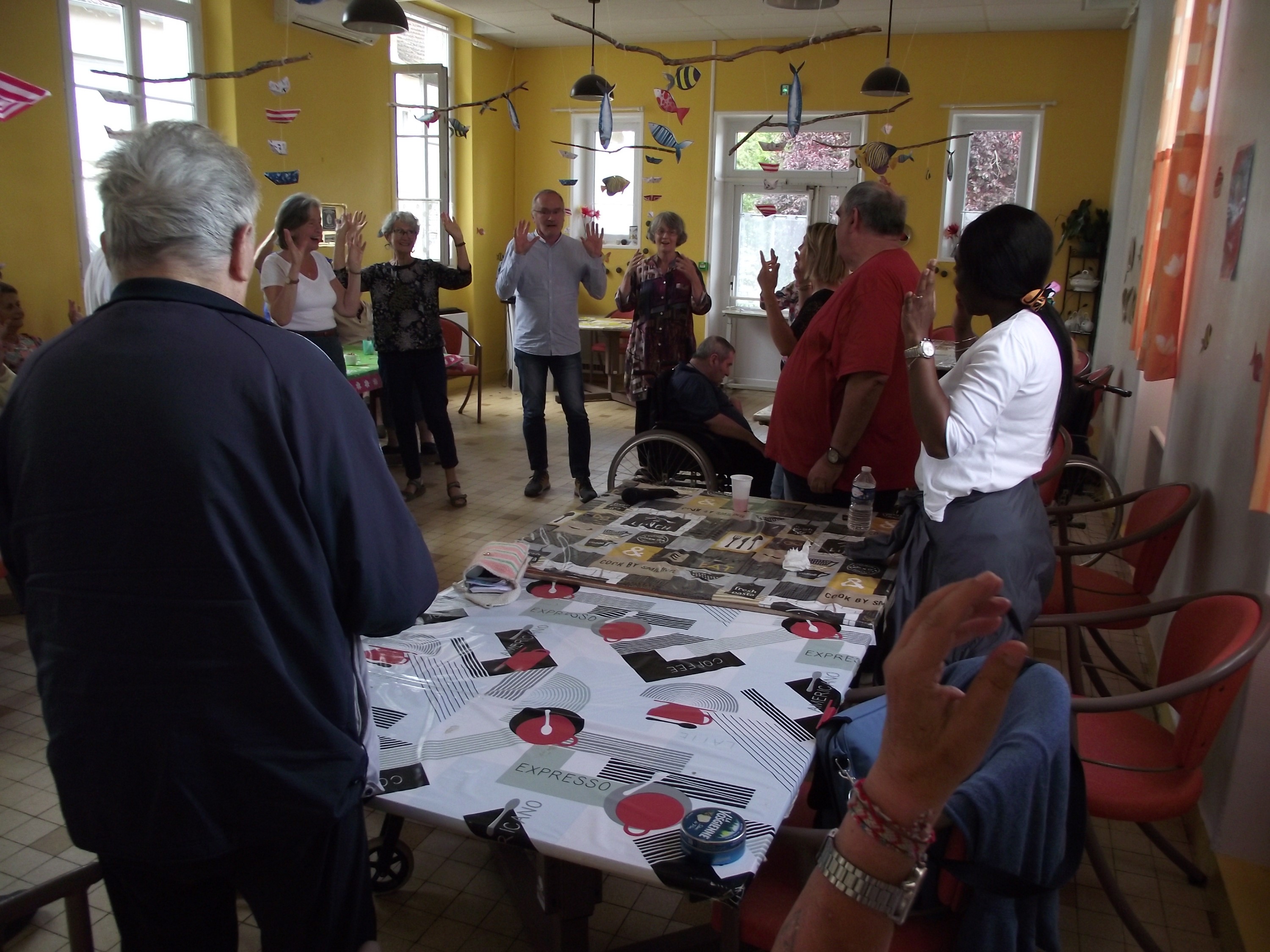 Rencontre à l'EHPAD Ste Clotilde - SC Clamecy