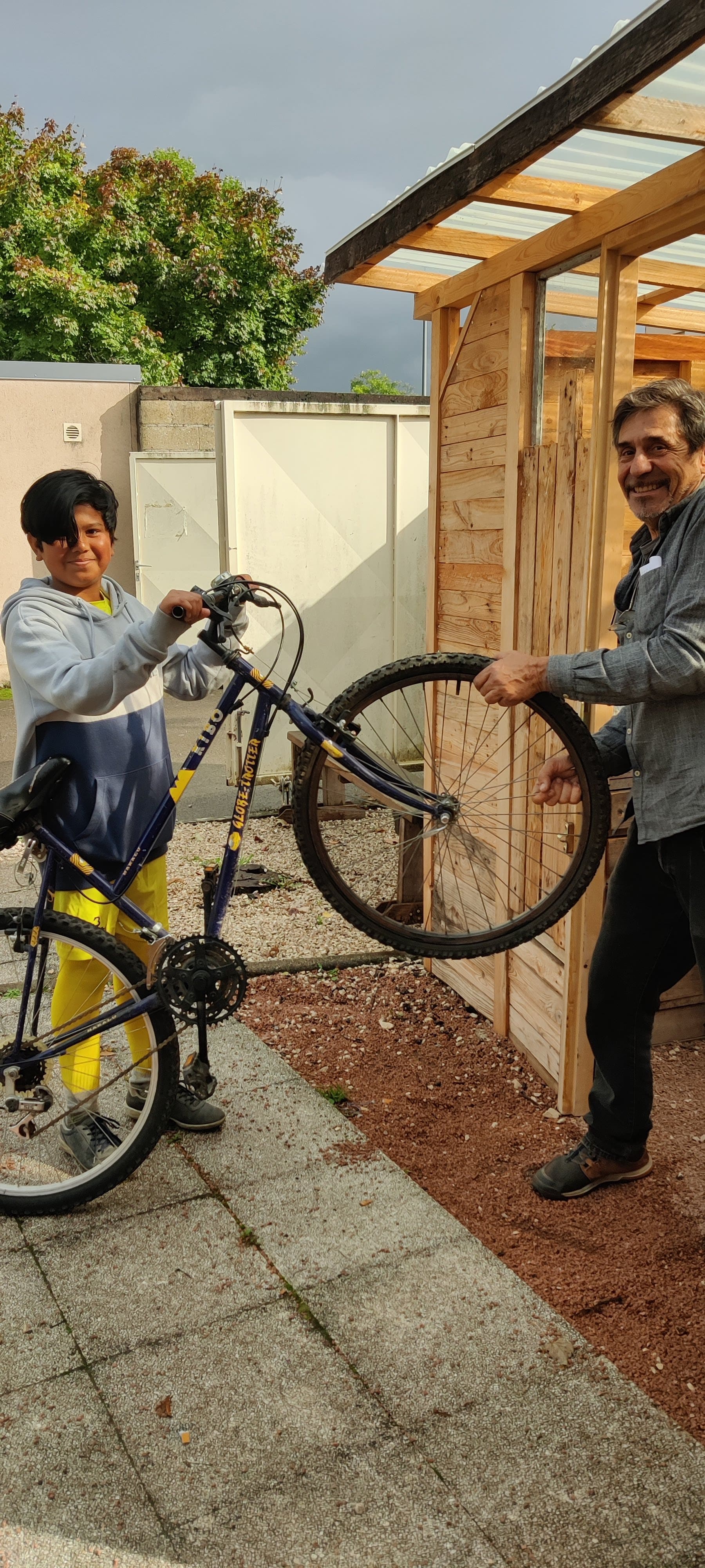 Joie de repartir avec son vélo