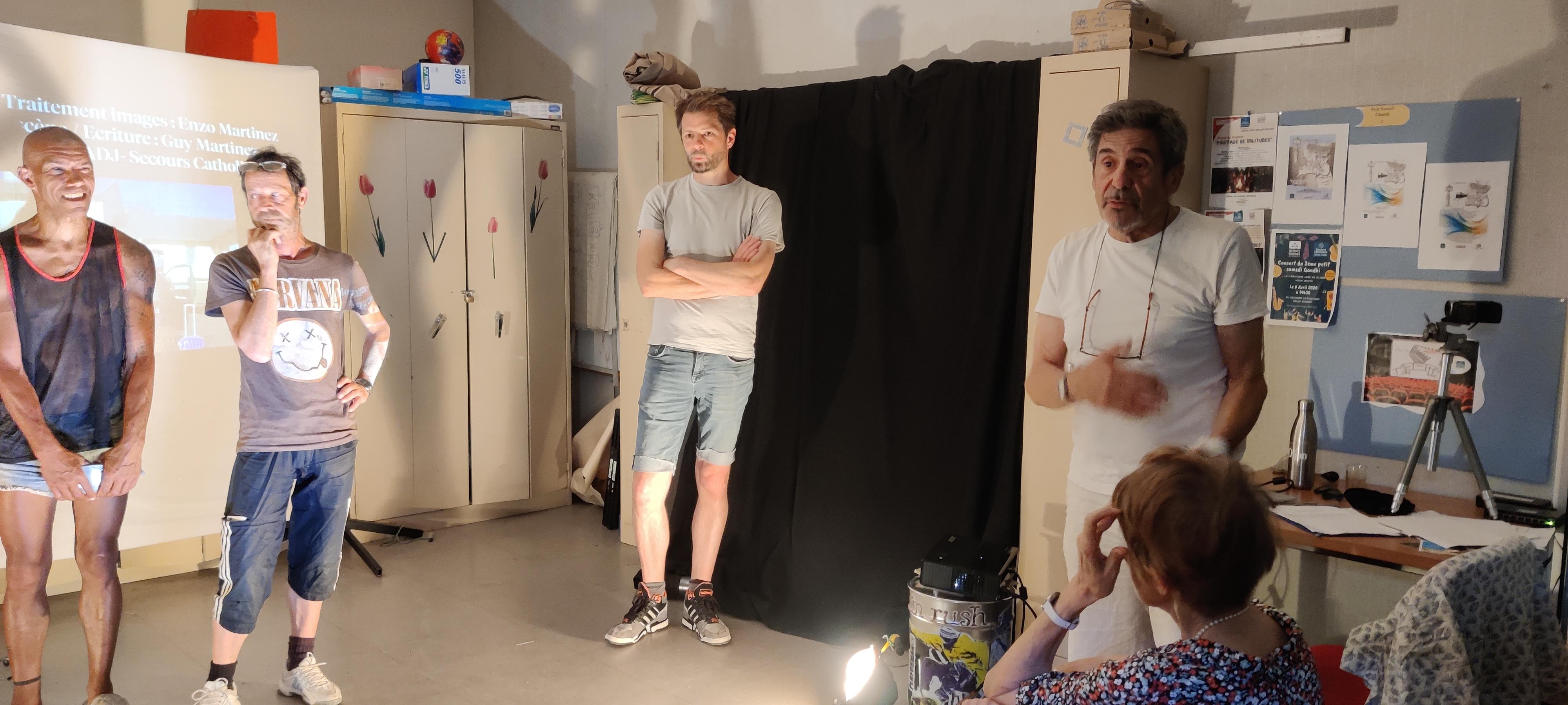 Atelier théâtre au Secours Catholique