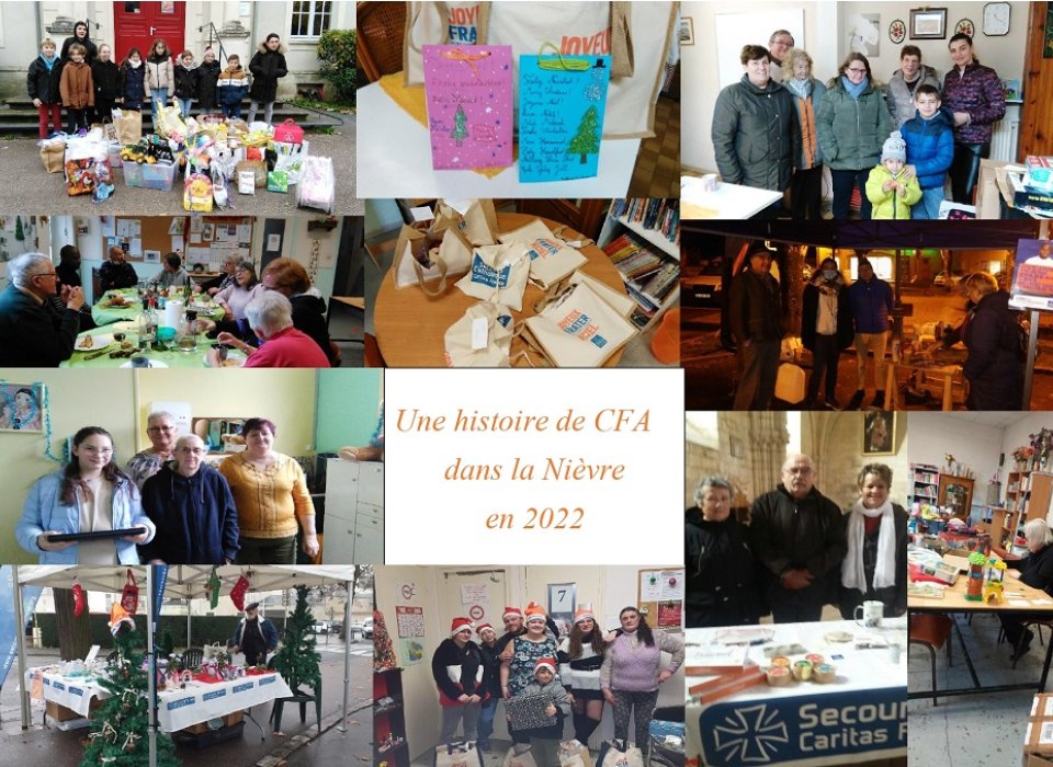 Mosaïque des actions de la Nièvre fin 2022 Mosaïque des actions de la Nièvre fin 2022