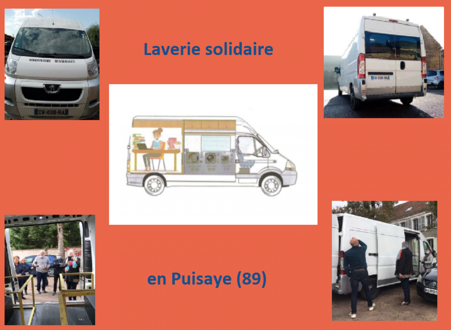 Un véhicule aménagé en laverie itinérante en Puisaye (Yonne)